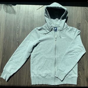 Nike Grey zip hoodie